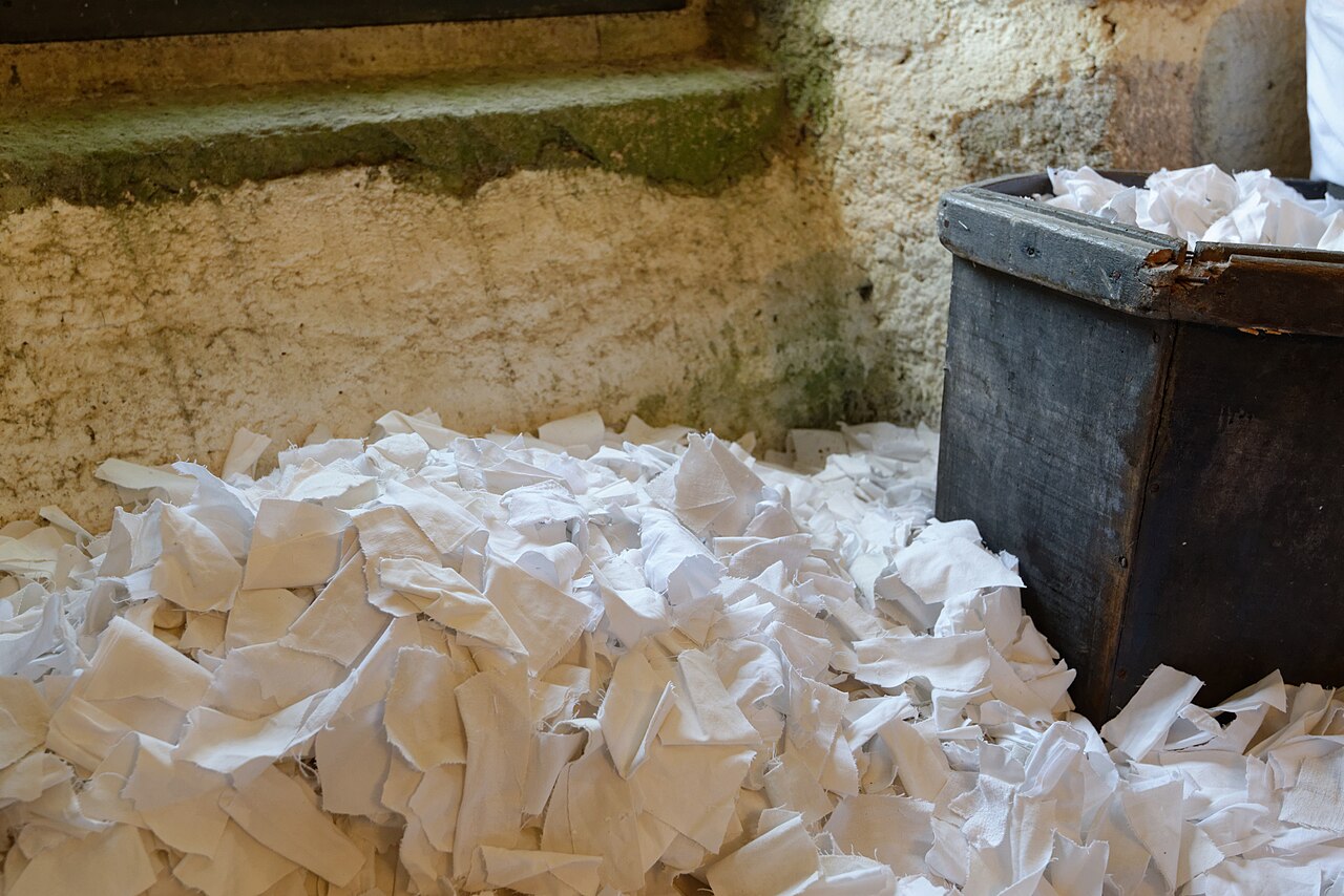 Chiffons utilisés pour la fabrication du papier